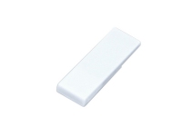 USB 2.0- флешка промо на 64 Гб в виде скрепки, белый