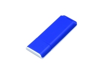 USB 2.0- флешка на 32 Гб с оригинальным двухцветным корпусом, синий/белый