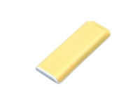USB 2.0- флешка на 32 Гб с оригинальным двухцветным корпусом, желтый/белый