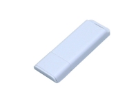 USB 2.0- флешка на 64 Гб с оригинальным двухцветным корпусом, белый