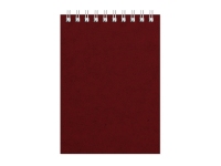 Бизнес - блокнот А6 «Office», бордовый, дизайнерский картон