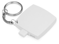 Портативное зарядное устройство-брелок «Saver», 600 mAh, белый/серебристый, пластик/металл