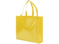 Ламинированная сумка для покупок, желтый, ламинированный нетканый полипропилен