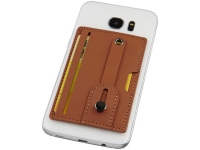 Бумажник для телефона с защитой RFID, коричневый, ПУ кожа
