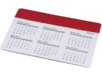 Коврик для мыши «Chart» с календарем, красный, ПП пластик/бумага