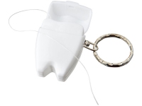Брелок «Demi» с зубной нитью, белый, ПП пластик с нитью из полиэстера