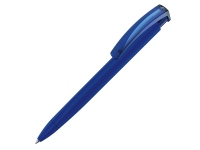 Ручка пластиковая шариковая трехгранная «Trinity K transparent Gum» soft-touch, темно-синий, пластик с покрытием soft-touch