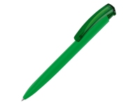 Ручка пластиковая шариковая трехгранная «Trinity K transparent Gum» soft-touch, темно-зеленый, пластик с покрытием soft-touch