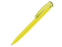 Ручка пластиковая шариковая трехгранная «Trinity K transparent Gum» soft-touch, желтый, пластик с покрытием soft-touch