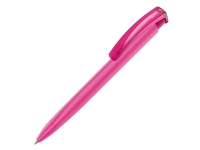 Ручка пластиковая шариковая трехгранная «Trinity K transparent Gum» soft-touch, розовый, пластик с покрытием soft-touch