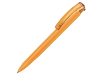 Ручка пластиковая шариковая трехгранная «Trinity K transparent Gum» soft-touch, охра, пластик с покрытием soft-touch