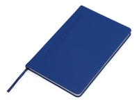 Блокнот А5 «Magnet» soft-touch с магнитным держателем для ручки, синий, полиуретан