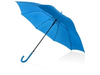 Зонт-трость «Яркость», голубой, купол- полиэстер, каркас, спицы- металл, ручка- пластик