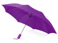 Зонт складной «Tulsa», фиолетовый, купол- полиэстер, каркас-сталь, спицы- сталь, ручка-пластик