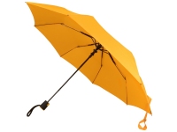 Зонт складной «Wali», желтый, полиэстер/металл/стекловолокно/прорезиненный пластик