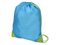 Рюкзак- мешок «Clobber», голубой/зеленое яблоко, полиэстер