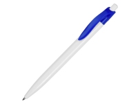 Ручка пластиковая шариковая «Какаду», белый/ярко-синий, пластик