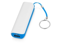 Портативное зарядное устройство «Basis», 2000 mAh, белый/голубой, пластик