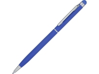 Ручка-стилус металлическая шариковая «Jucy Soft» soft-touch, синий, металл