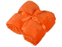 Плед мягкий флисовый «Fancy», оранжевый, флис из 100% полиэстера