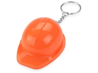 Брелок-открывалка «Каска», оранжевый/серебристый, пластик/металл