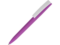 Ручка пластиковая soft-touch шариковая «Zorro», фиолетовый/белый, пластик с покрытием soft-touch