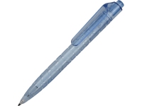 Ручка шариковая «PET» из переработанных бутылок, голубой/синий, переработанный пластик