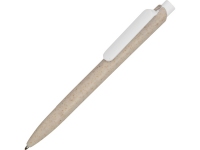 Ручка шариковая «ECO W» из пшеничной соломы, бежевый, переработанный пластик - 70%, пшеничное соломенное волокно - 30%