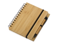 Блокнот «Bamboo tree» с ручкой, бежевый, бамбук, бумага.