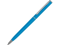 Ручка пластиковая шариковая «Наварра», голубой матовый/серебристый, пластик/металл