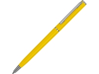 Ручка пластиковая шариковая «Наварра», желтый матовый/серебристый, пластик/металл