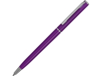 Ручка пластиковая шариковая «Наварра», фиолетовый матовый/серебристый, пластик/металл