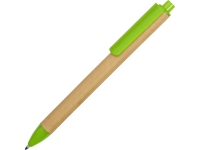 Ручка картонная шариковая «Эко 2.0», бежевый/зеленое яблоко, картон/пластик