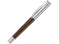 Ручка-роллер «Titan Wood R», коричневый/серебристый, дерево, металл