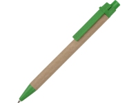 Ручка картонная шариковая «Эко 3.0», светло-коричневый/зеленый, картон/пластик
