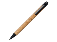 Ручка шариковая «Midar», бежевый/черный, пробка/пластик/пшеничная солома