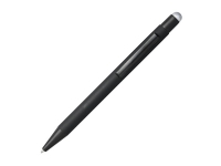 Ручка-стилус металлическая шариковая «Dax» soft-touch, черный/серебристый, металл с резиновым покрытием