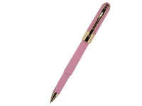 Ручка пластиковая шариковая «Monaco», розовый/золотистый, пластик с покрытием silk-touch/металл