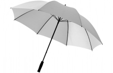 Зонт-трость «Yfke», светло-серый/черный, полиэстер/металл/ЕВА