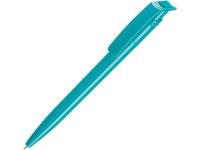 Ручка шариковая из переработанного пластика «Recycled Pet Pen», лазурный, пластик