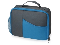 Изотермическая сумка-холодильник «Breeze» для ланч-бокса, серый/голубой, 600D полиэстер, PEVA