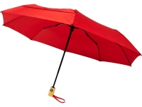 Складной зонт «Bo», красный, эпонж полиэстер из переработанного ПЭТ-пластика