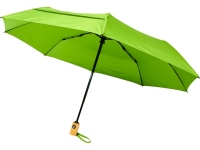 Складной зонт «Bo», лайм, эпонж полиэстер из переработанного ПЭТ-пластика
