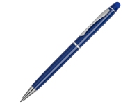 Ручка-стилус шариковая «Фокстер», синий/серебристый, металл/каучук