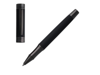 Ручка-роллер Zoom Soft Black, Cerruti 1881, латунь, резина, лак, покрытие GUN