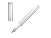 Ручка перьевая Zoom Classic Silver, Cerruti 1881, латунь, хромирование