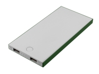 Внешний аккумулятор «NEO NS100G», 10000mAh, серый/зеленый, пластик с покрытием soft-touch