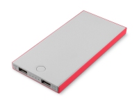 Внешний аккумулятор «NEO NS100R», 10000mAh, серый/красный, пластик с покрытием soft-touch