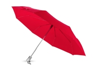 Зонт складной «Леньяно», красный/серебристый
