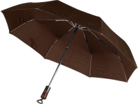 Зонт складной «Спенсер», коричневый, полиэстер